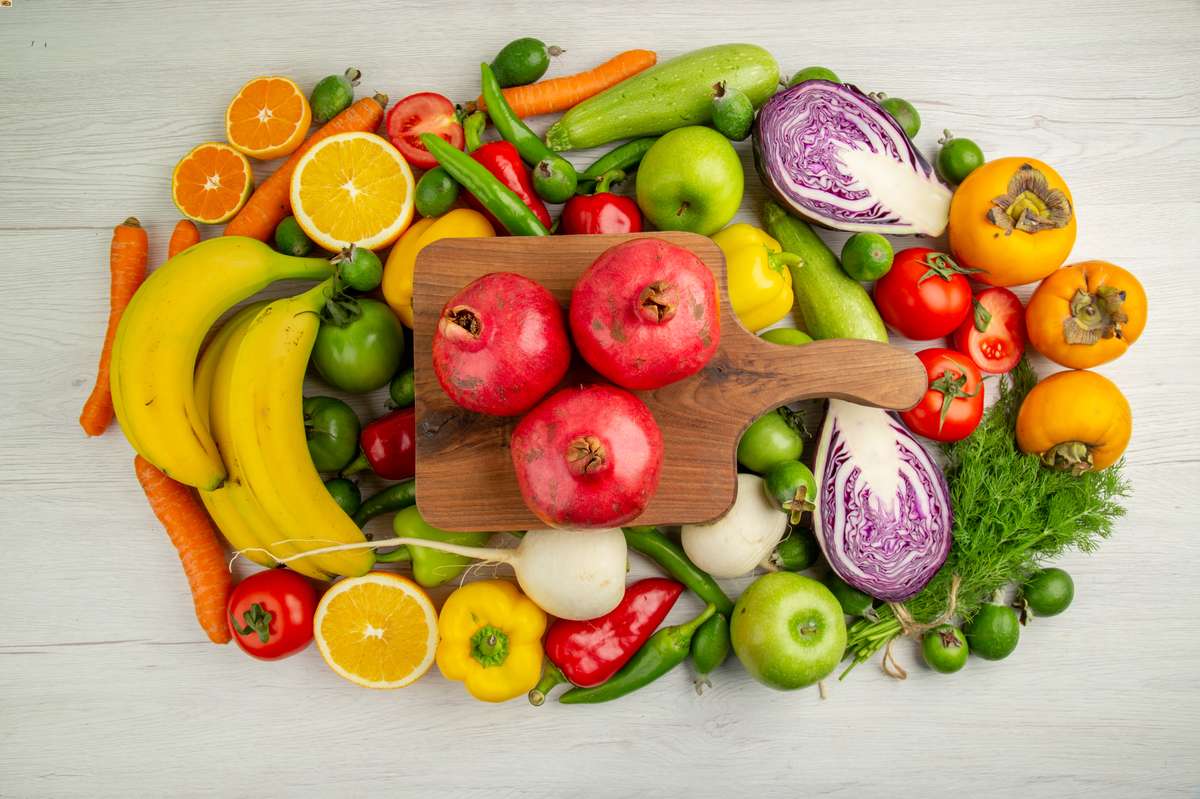Warzywa i owoce jako podstawa żywienia wegetarianina